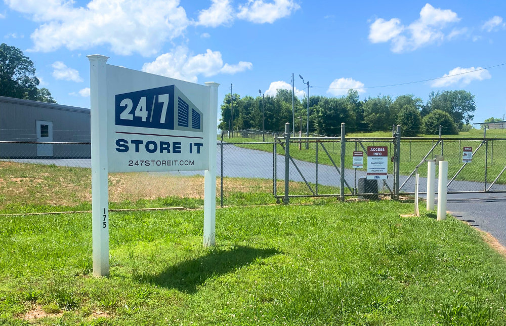 Secure fence at self storage Danielsville Georgia